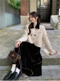 Fashion style Elegant Short Cotton Coat