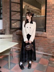 Fashion style Elegant Short Cotton Coat