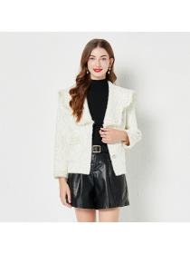 Luxury style Winter fashion White Tassel Cardigans