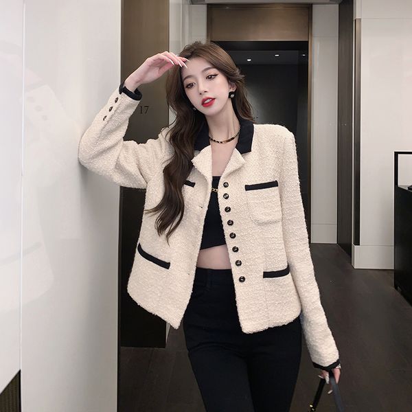 Korea style Retro Fashion Tweed Jacket