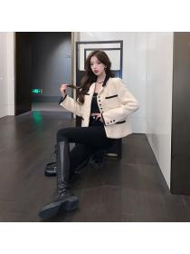 Korea style Retro Fashion Tweed Jacket