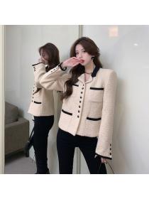 Korea style Retro Fashion Tweed Jacket