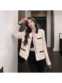 Korea style Retro Fashion Tweed Jacket