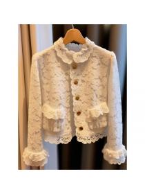 European style Fashion Lace Luxury Jacket