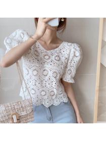 Korean style Summer Puff sleeve Top