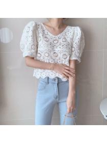 Korean style Summer Puff sleeve Top