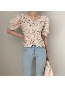 Korean style Summer Puff sleeve Top