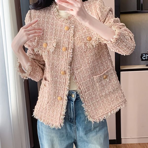 Vintage style Fashion Tweed Short jacket