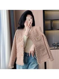 Vintage style Fashion Tweed Short jacket