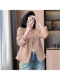 Vintage style Fashion Tweed Short jacket