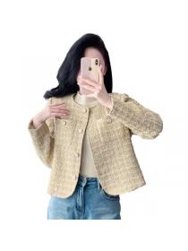 Vintage style Fashion Tweed Jacket For women