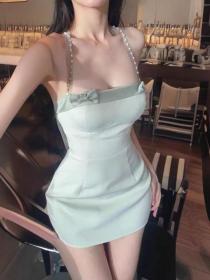 Korean style Summer Sexy Slim Sling dress 