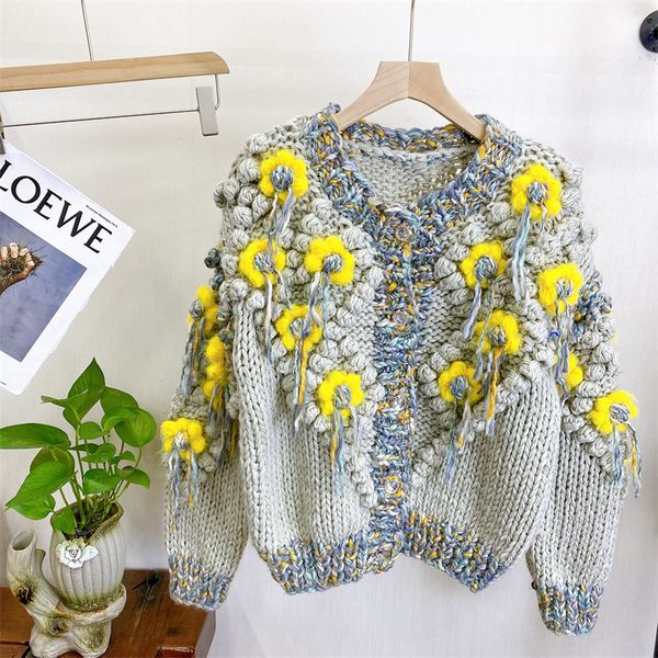 European style Winter fashion Loose Knitting Cardigans