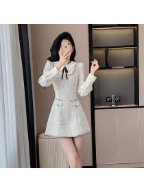 Korea style Autumn new Fake two dress for women