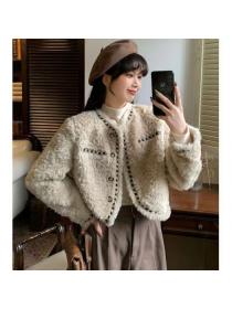 Korean style Winter fashion Warm Loose Short coat