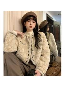 Korean style Winter fashion Warm Loose Short coat