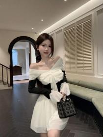 Korean style Summer fashion Sexy Off shoulder Dress 