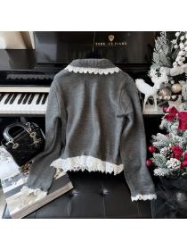 Korean style Winter fashion Knitting Cardigans