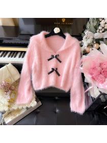 Korean style Autumn newSweet Long sleeve Knitting Cardigans 