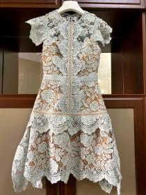 European Style Grace Fashion Hollow Out embroidery   Dress