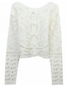 European Style Hollow Out Loose Knitting Top 