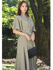 V  Collars Slim Show Waist Nobel Dress 