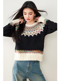 Retro autumn and winter lazy sweater for women