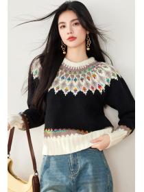 Retro autumn and winter lazy sweater for women