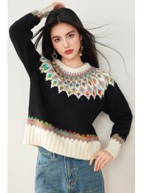 Retro autumn and winter lazy sweater for women