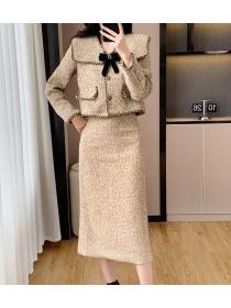 Autumn and winter clip cotton fashion coat 2pcs set