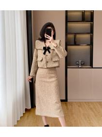 Autumn and winter clip cotton fashion coat 2pcs set