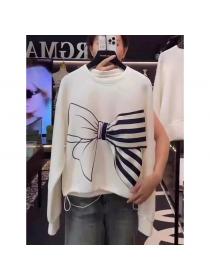 Bowknot Matching Fashion Style T Shirt 