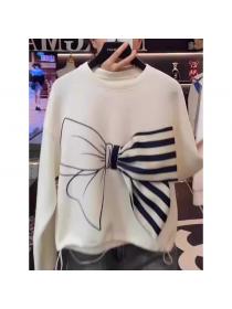 Bowknot Matching Fashion Style T Shirt 