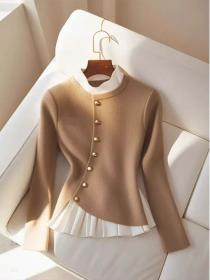 Button Matching  Color Matching  Irrgular Design Top 