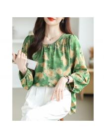 Large yard shirt round neck small shirt for women