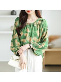 Large yard shirt round neck small shirt for women