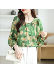 Large yard shirt round neck small shirt for women