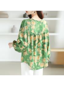 Large yard shirt round neck small shirt for women