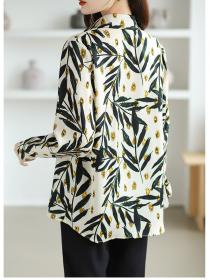 Long sleeve tops temperament shirt for women