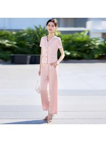 Temperament casual pants business suit 2pcs set for women