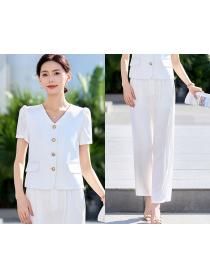 Temperament casual pants business suit 2pcs set for women