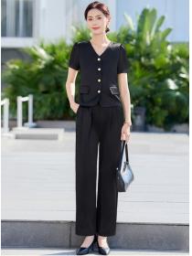 Temperament casual pants business suit 2pcs set for women