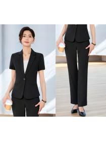 Pure Color coat temperament business suit a set for women