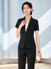 Pure Color coat temperament business suit a set for women