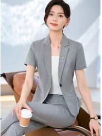 Pure Color coat temperament business suit a set for women