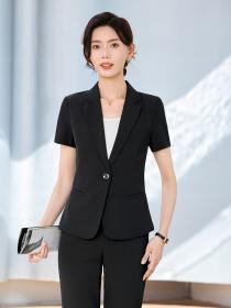 Pure Color coat temperament business suit a set for women