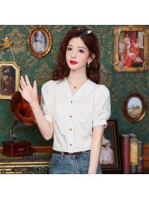 Western style France style small shirt refinement shirt