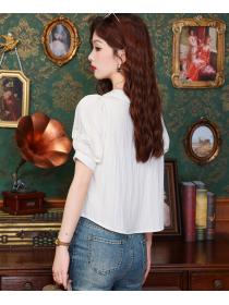 Western style France style small shirt refinement shirt